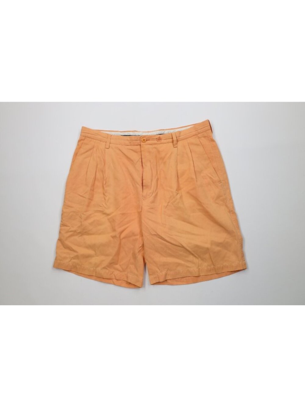 Nat Nast Luxury Originals Mens 35 Distressed Silk Pleated Chino Golf Shorts